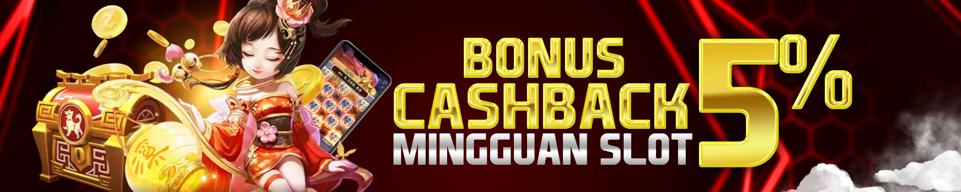 BONUS CASHBACK 5% KHUSUS PECINTA SLOT